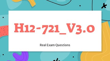 H12-721_V3.0 HCIP-Security-CISN Real Exam Questions