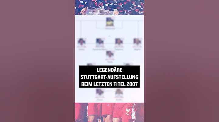 Die legendäre Stuttgart-Aufstellung beim letzten Titelgewinn 2007 #shorts