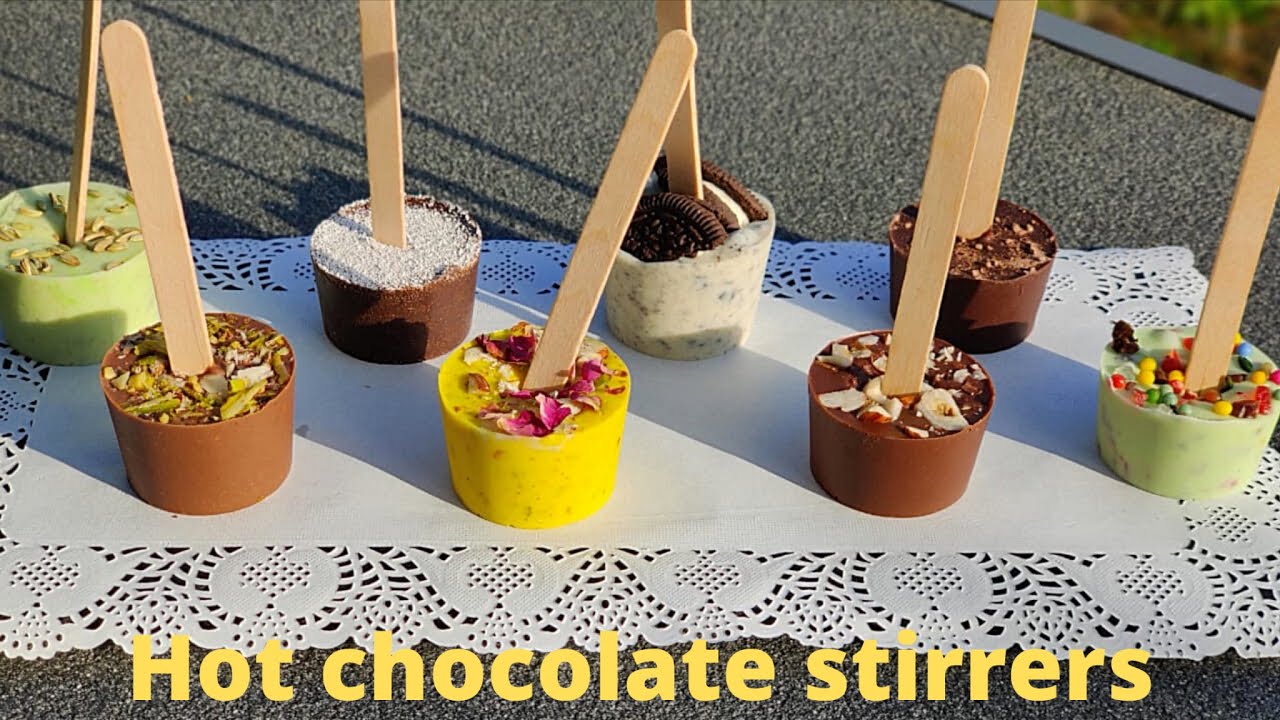 Hot Chocolate stirrers, chocolate on a stick