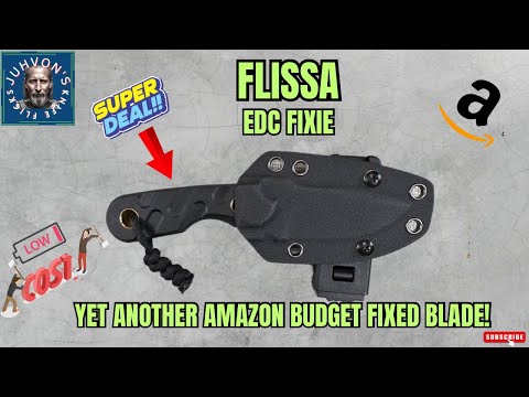 An EDC Fixed Blade on a BUDGET! The Amazon Flissa 7