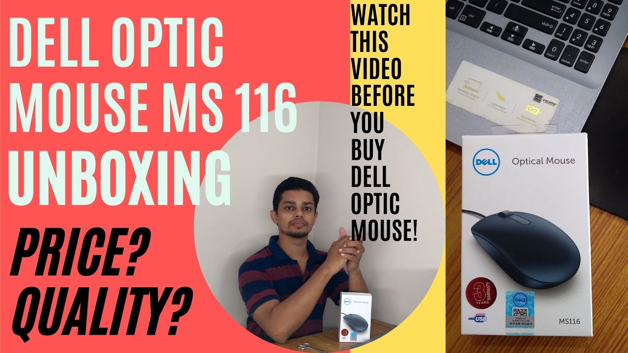 Dell Mouse Price In India Dell Wired Mouse Quality Dell Sm116 YouTube