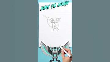 How to Draw a Cyber ​​Owl | Futuristic Art Tutorial