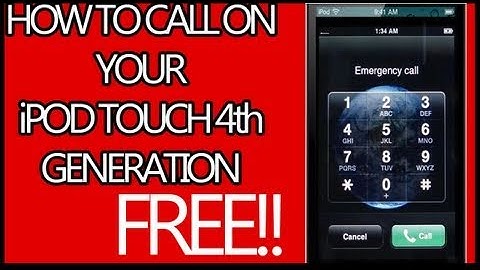 How to call on iPod Touch 4G for Free (No Jailbreak)