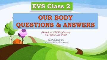 Our Body Class 2 EVS Question and Answers | Question and Answers Our Body Class 2 EVS Lesson
