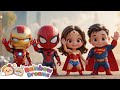 Kids Superhero Song Meet Superman Spider Man Batman More Kids Songs Nursery Rhymes 