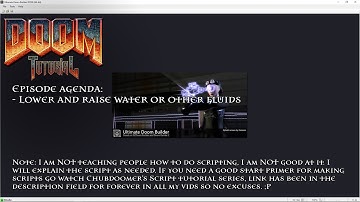 45: Lower and raise water or other liquids - Ultimate Doom Builder with the Lazygamer