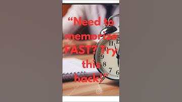 “🧠 Memorize Anything in 3 Easy Steps | Study Hacks 🚀📚” #motivation #studentlife #studytips