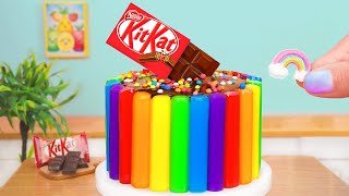 Sweet Miniature Chocolate KITKAT Cake Decorating Tutorial - Easy Mini Yummy Cake Recipe Idea