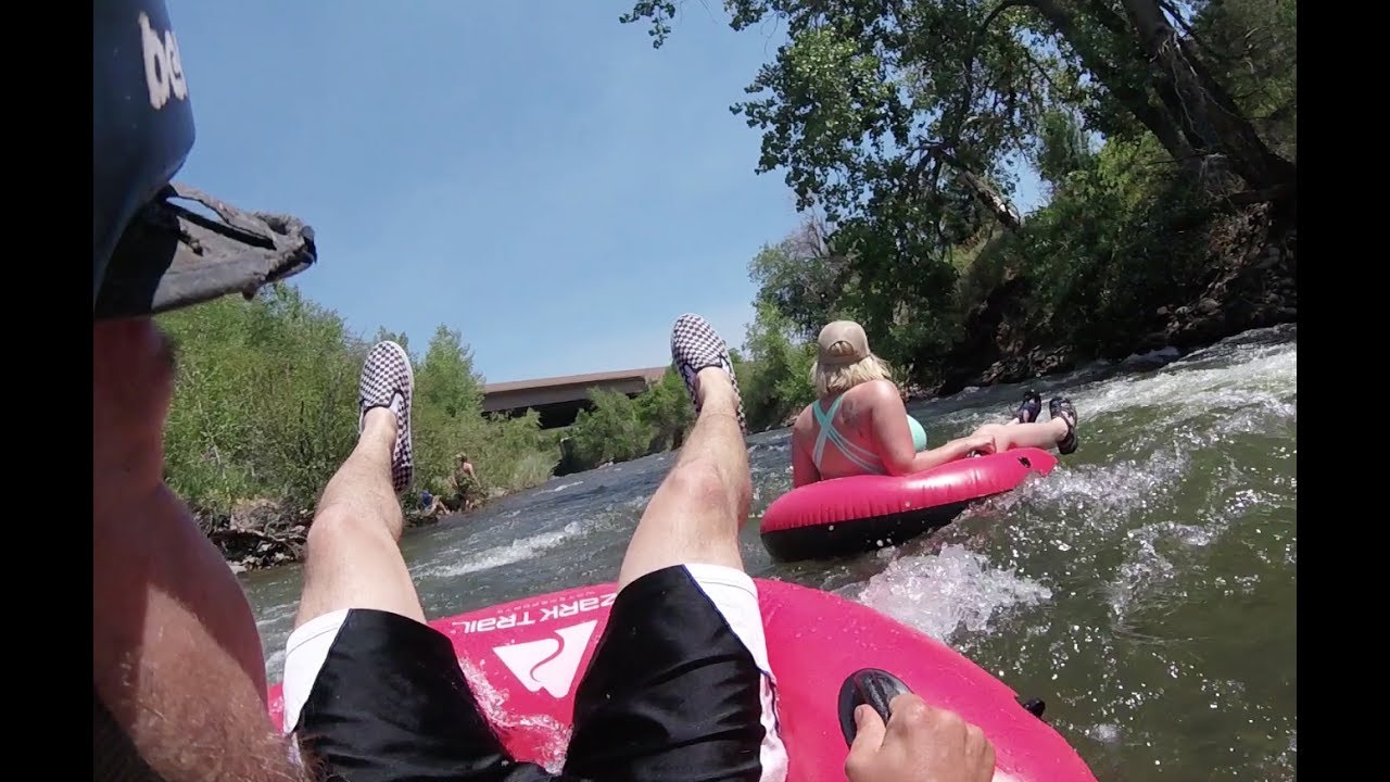 Tubing clear creek in Golden Colorado is a Super Fun Thing to do this