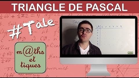 Calculer un coefficient binomial : triangle de Pascal - Terminale