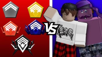 2 YouTubers 2v1 every rank in Murders VS Sheriff Duels...
