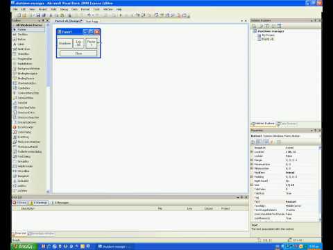 Visual Basic 2008 Tutorial-How to make a shutdown manager