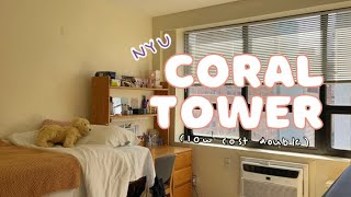 nyu coral tower dorm tour! (low cost double + common areas + view)