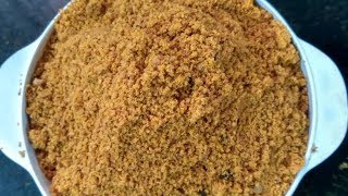 Thengai Idli podi \ Coconut Idli podi\Coconut gun powder in Tami - தேங்காய் இட்லி பொடி