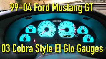 99-04 Mustang GT EL Glow Cobra Style Gauge Installation