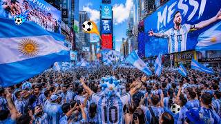 🗽NYC FIFA ⚽️ Argentina 🇦🇷 Fans Take Over Times Square! Incredible World Cup Atmosphere June 2026