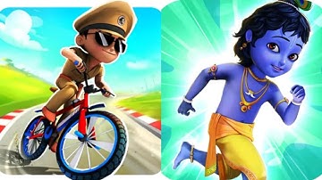 Little Singham Cycle Race VS Little Krishna Game 2025 Gameplay Android, ios