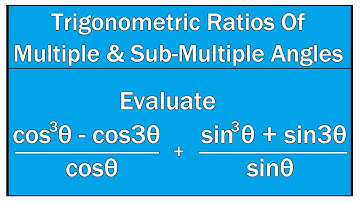 Trigonometric Ratios Of Multiple and Sub Multiple Angles Example # 13 / Maths Trigonometry
