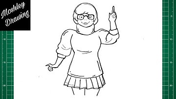 How to Draw Velma Dinkley - Scooby Doo