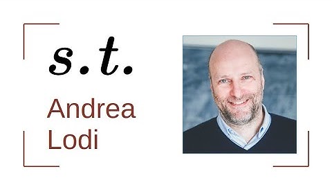 Subject to: Andrea Lodi