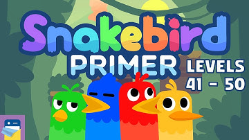 Snakebird Primer: Levels 41 - 50 Walkthrough & iOS / Android / PC Gameplay (by Noumenon Games)