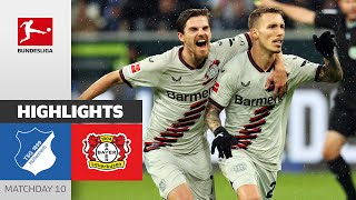 Leverkusen Keeps Marching On! | Hoffenheim - Leverkusen 2-3 | Highlights | Matchday 10 - Bundesliga