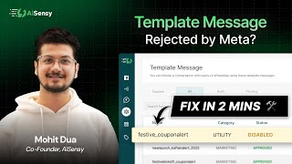 WhatsApp template disabled by Meta Learn how to fix spam-flagged messages FAST!