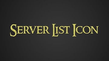 Minecraft 1.7: How to Set a Server List Icon