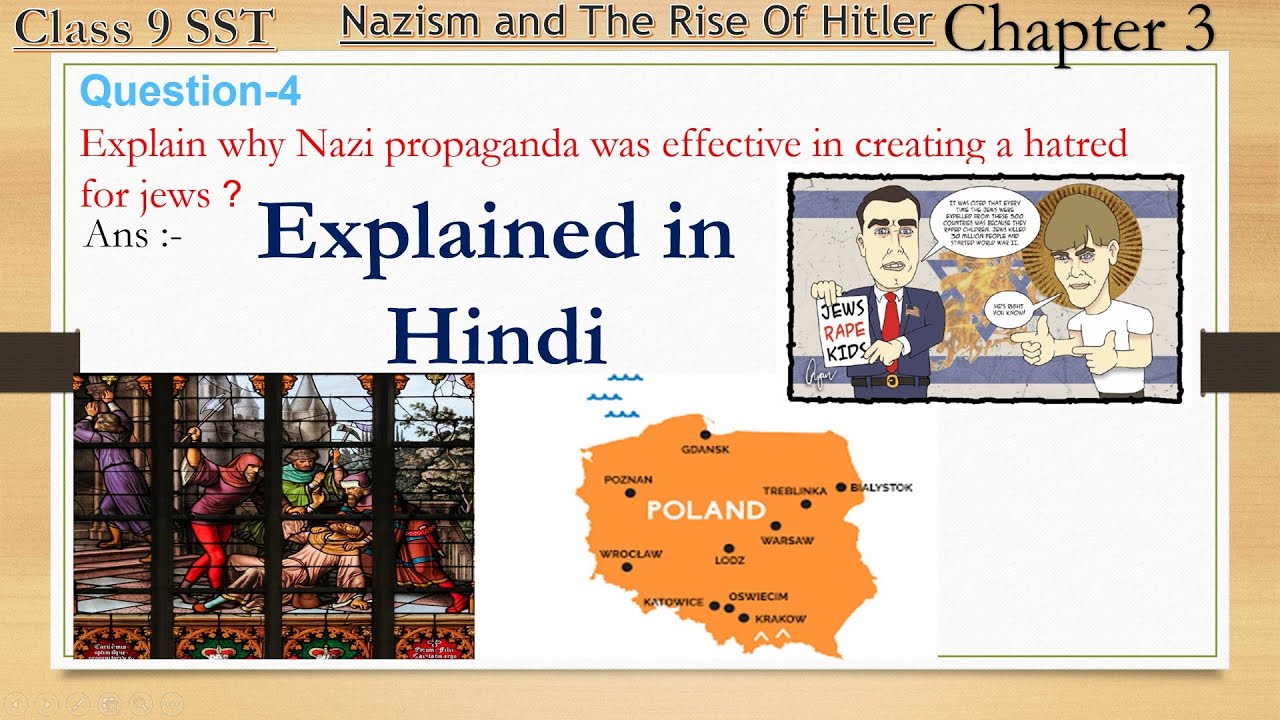 Q4 Explain why Nazi propaganda was effective in creating a hatred for jews