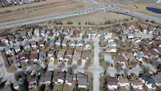 Island Lakes, Winnipeg, Manitoba, Canada drone spring