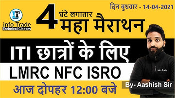 LMRC Exam Maha Merathon Live Class | ITI Trade Fitter Machinist Turner Important Questions Series