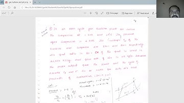 Module 2 Gas Turbine Cycle Problems 3