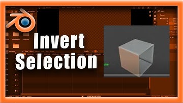 Blender Tutorial: How To Invert Selection In Blender