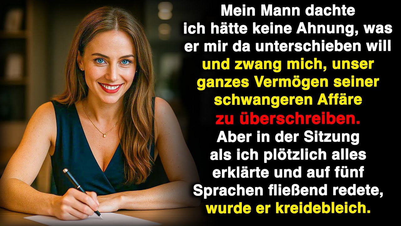 Mein Mann wollte alles der Geliebten überschreiben, aber in der Sitzung wurde er kreidebleich.