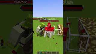 Shrek Became Warden?! vs All Golems 🔥 #shorts #meme #minecraft