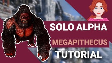 Alpha Megapithecus Solo-Bossfight TUTORIAL with mutated Boss-X-Rexes on TheIsland