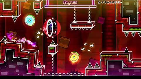 [120 fps] Geometry Dash | Cydonia (Insane 9*/Easy Demon) by: FlyArCz [3 coins]