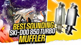 Best Sounding Ski-Doo 850 Turbo MUFFLER!  RPM Titanium!