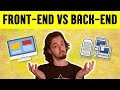 o que não te contaram sobre dev FRONT END e BACK END
