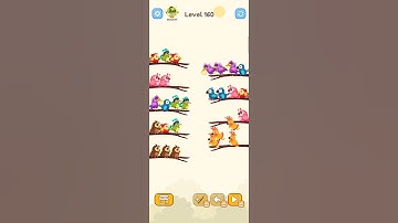 Bird Sort Colour GAMEPLAY LEVEL 160🔥Subscribe Channel@8-Bit games🔥