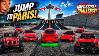 All Red Cars Stunts Through Biggest ATCTower// Extreme Car Driving Simulator //Cars Gameplay screenshot 2