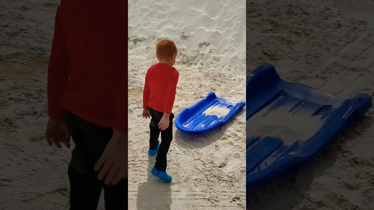 Sledding - White Sands National Park - New Mexico