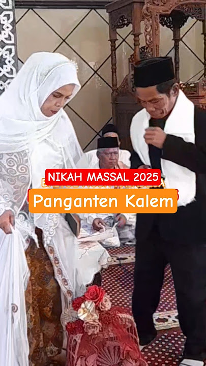 Nikah massal Pasangan kalem#katahikmah #bapakaing #nikahmasal