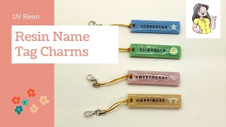 UV Resin Name Tag Charms [Using Phomemo Printer]