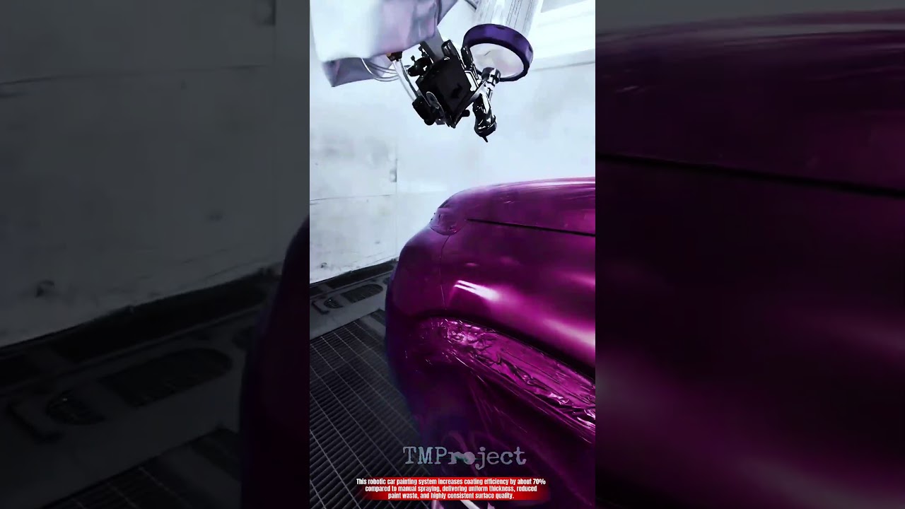 Инновационная роботизированная система покраски автомобилей: