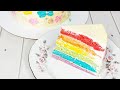 Торт Радуга ! 🌈 Молочная девочка ♥️ Рецепт! Цветы из крема мастихином ! Reinbow cake 💞