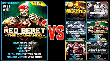 Real Steel WRB RED BERET ROBOTS Series of fights NEW ROBOT (Живая Сталь)