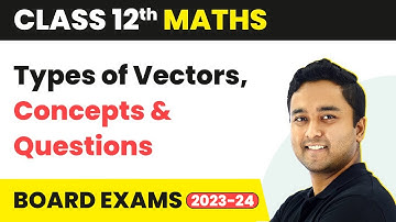 Algebra of Vectors - Types of Vectors, Concepts & Questions | Class 12 Maths Chapter 23 | CBSE