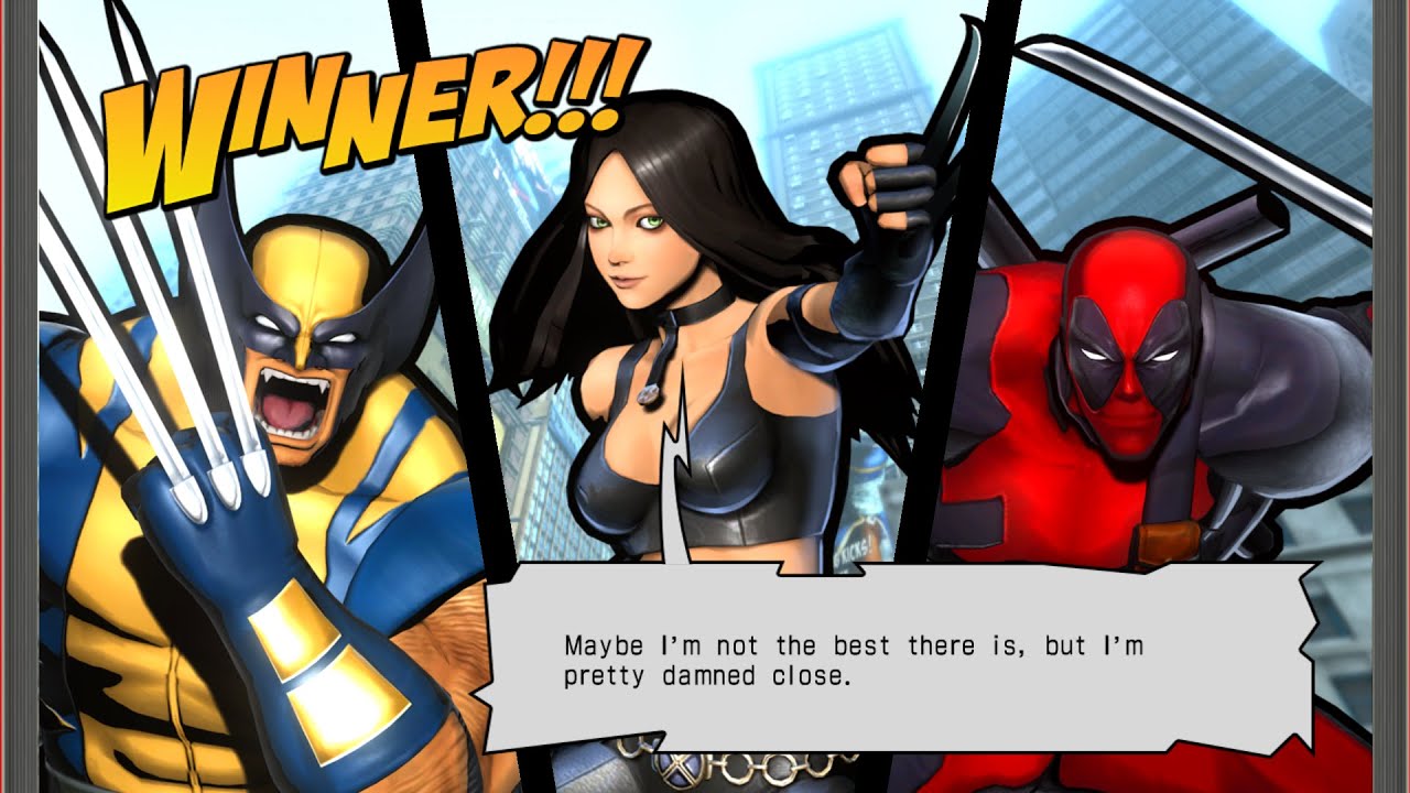 Ultimate Marvel vs Capcom 3: Deadpool Wolverine and X23 - YouTube
