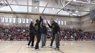 Teacher Dance at Rally 10 25 19 LHS